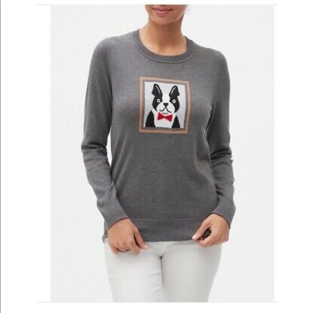 Banana Republic Dog Portrait Crewneck Sweater